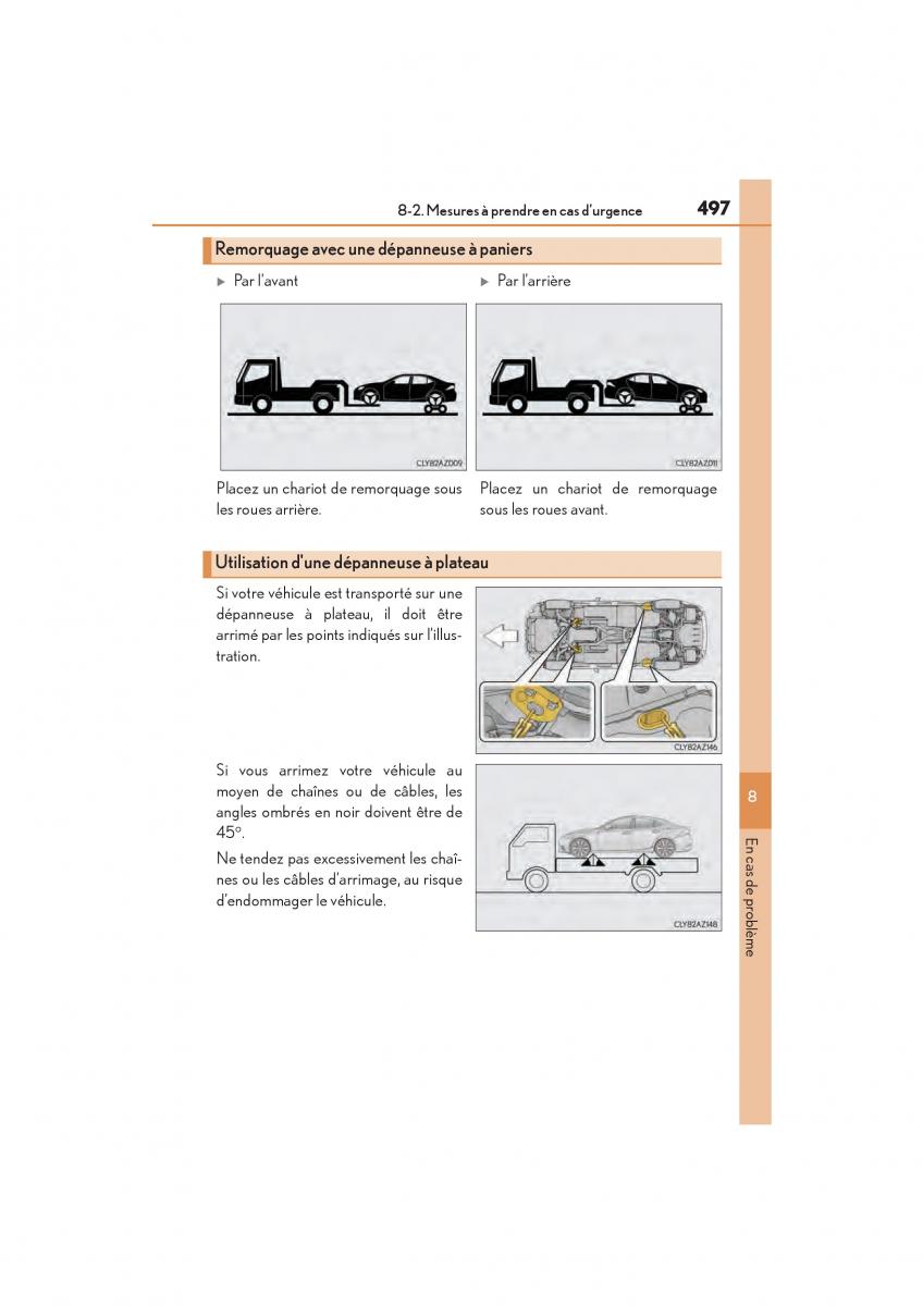 Lexus IS200t III 3 manuel du proprietaire / page 499