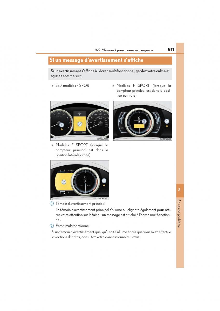 Lexus IS200t III 3 manuel du proprietaire / page 513