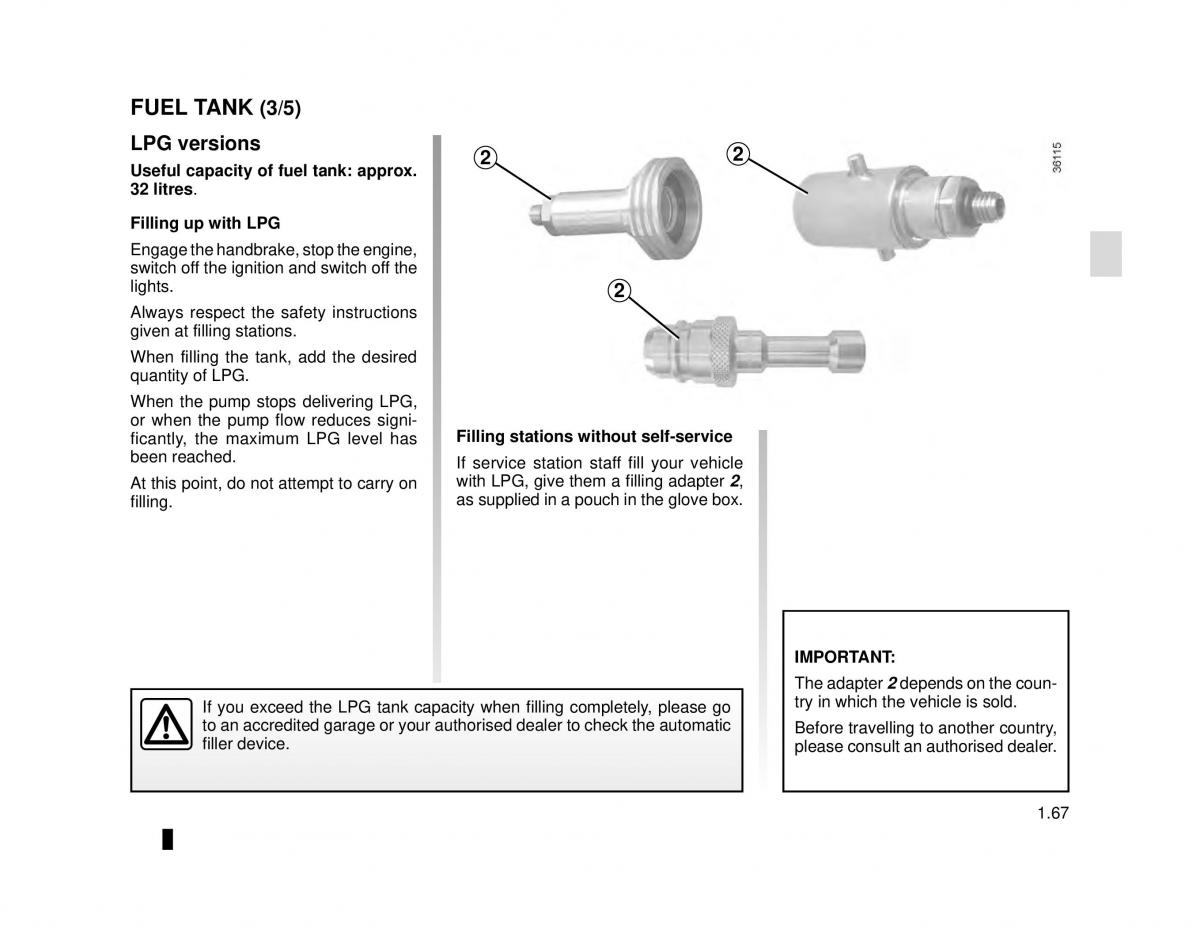 Dacia Dokker owners manual / page 73