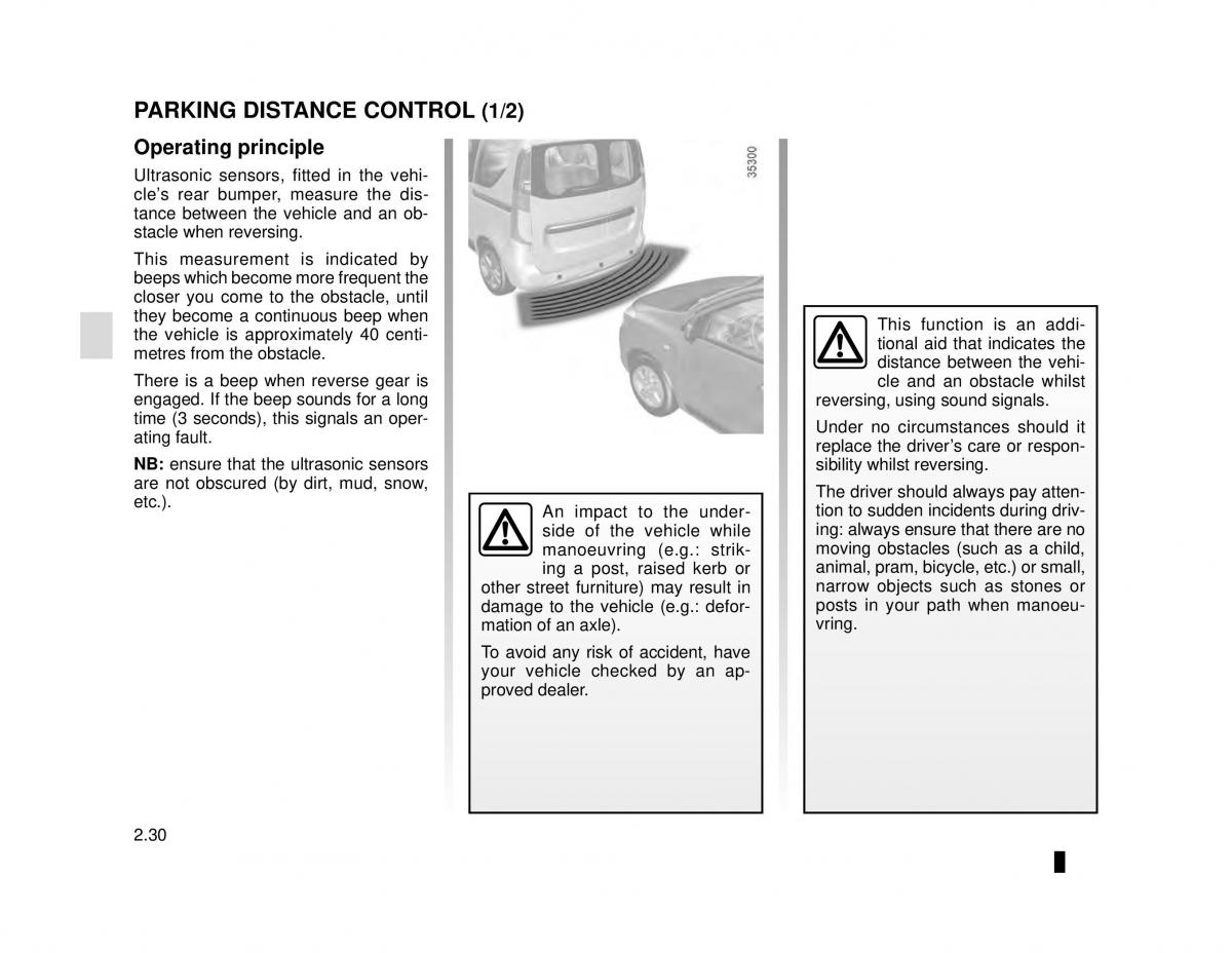 manual  Dacia Dokker owners manual / page 106