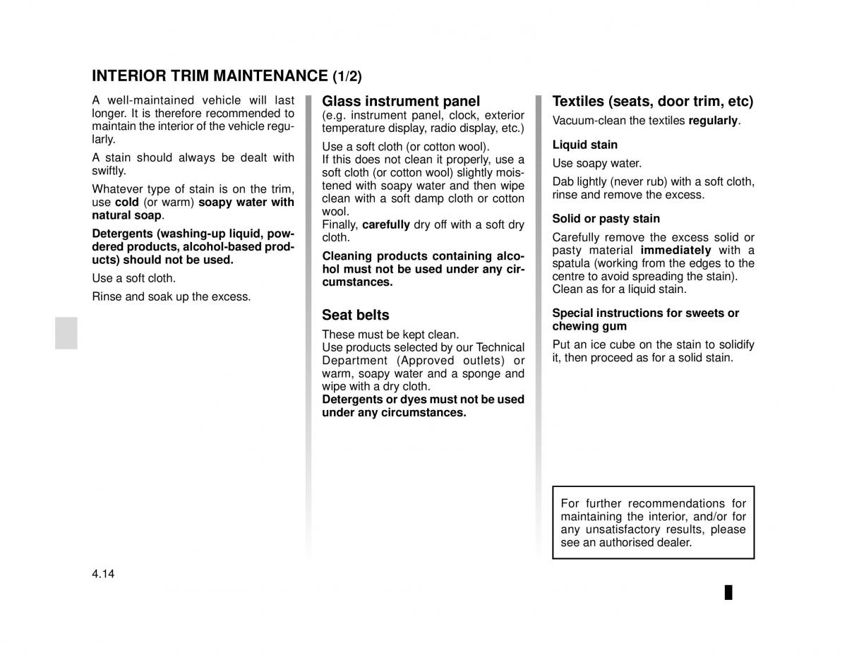 Dacia Dokker owners manual / page 148