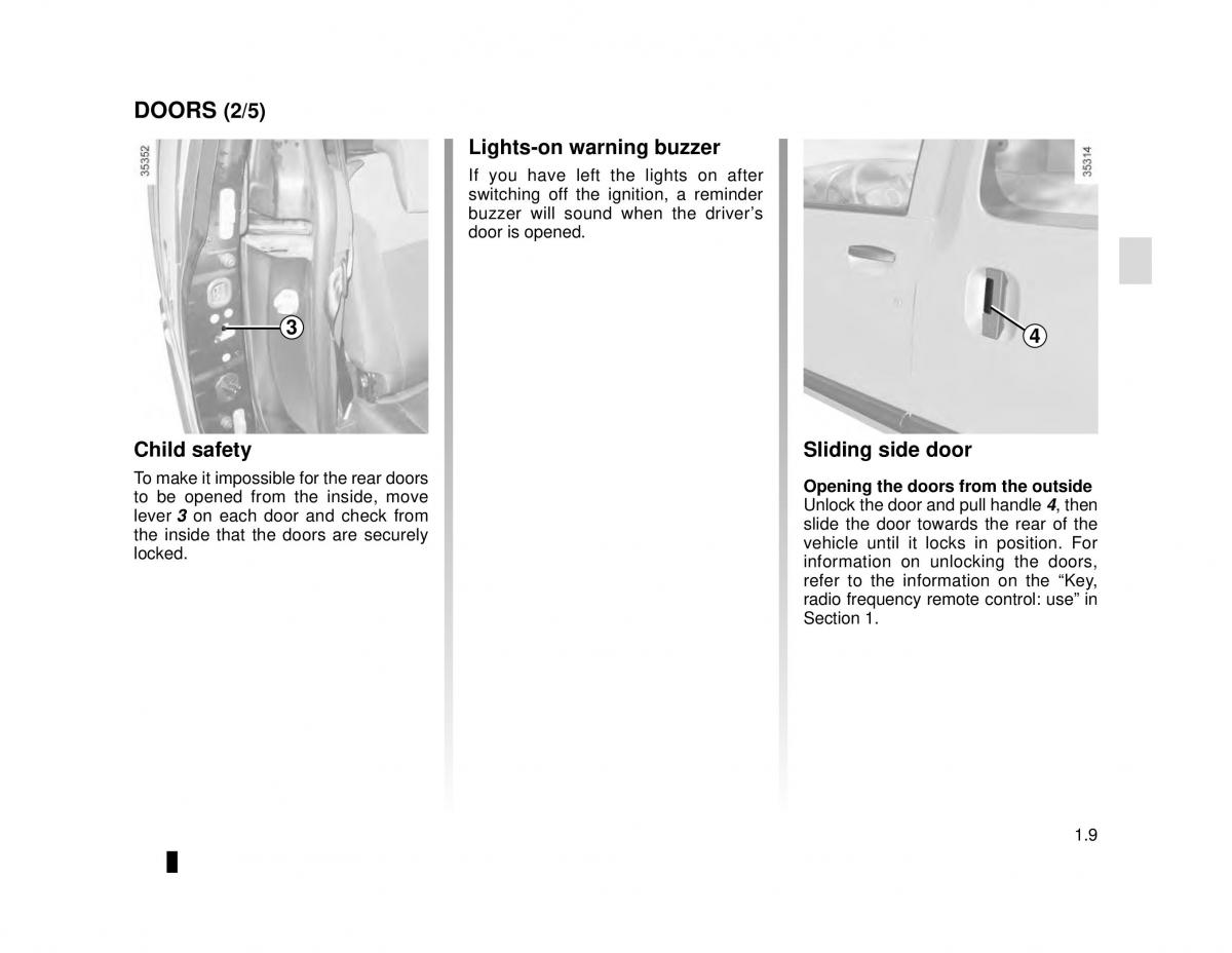 manual  Dacia Dokker owners manual / page 15