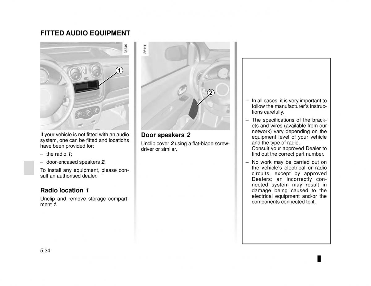 manual  Dacia Dokker owners manual / page 184