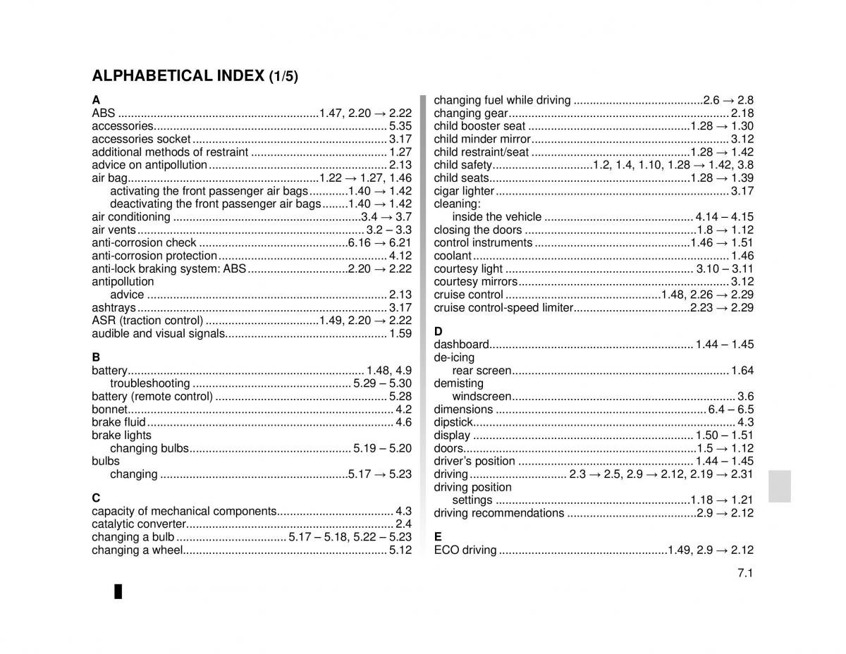 Dacia Dokker owners manual / page 213