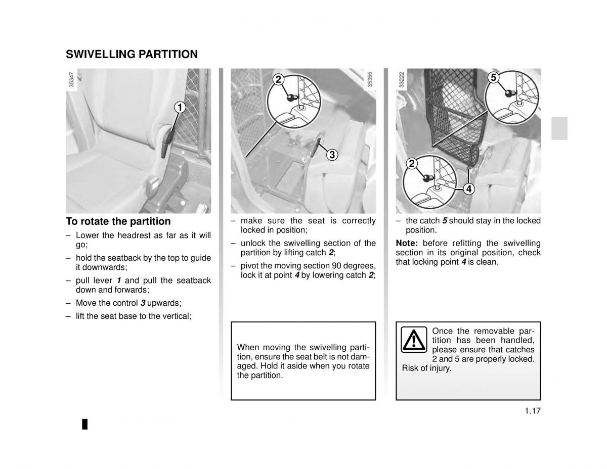 manual  Dacia Dokker owners manual / page 23