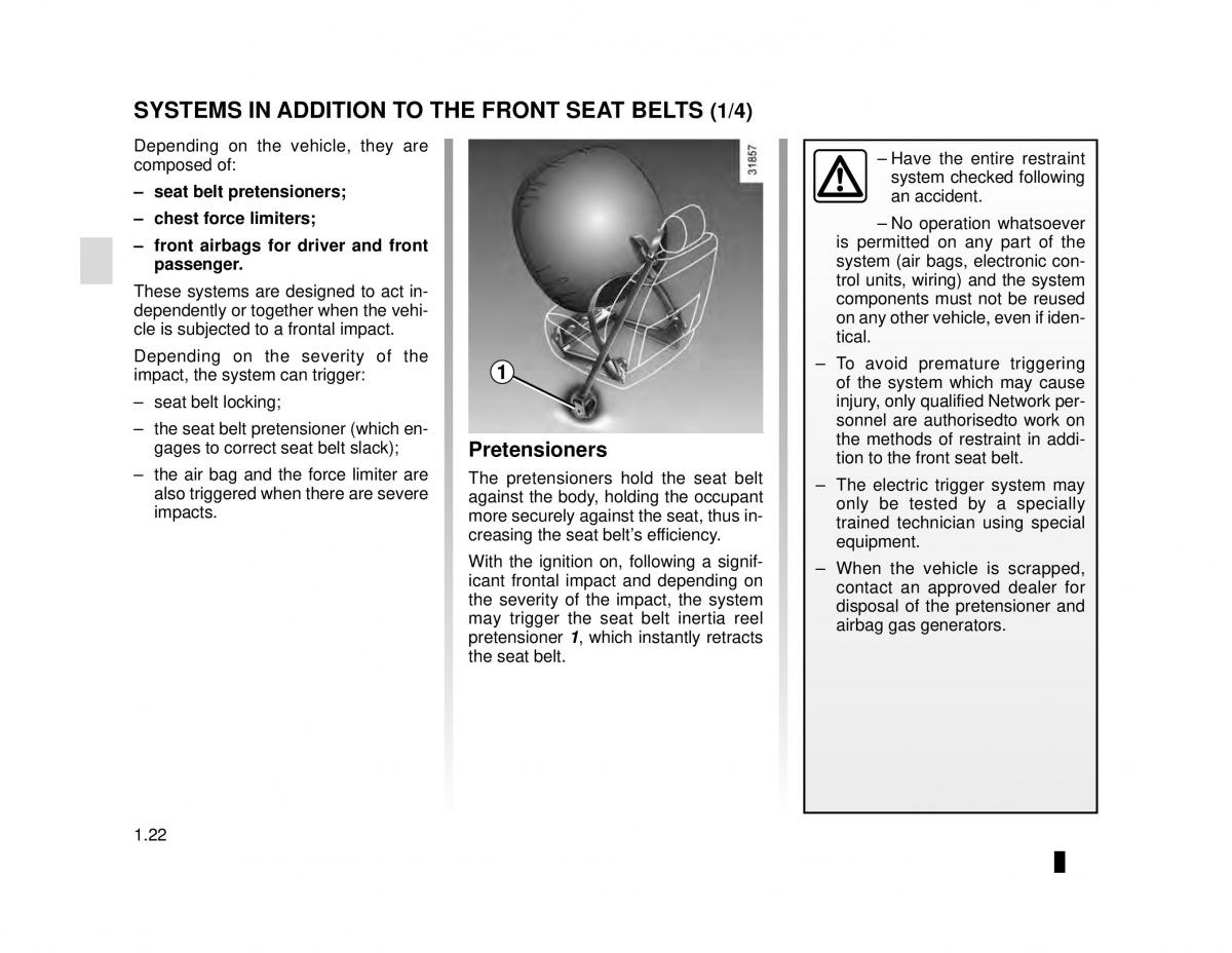 Dacia Dokker owners manual / page 28