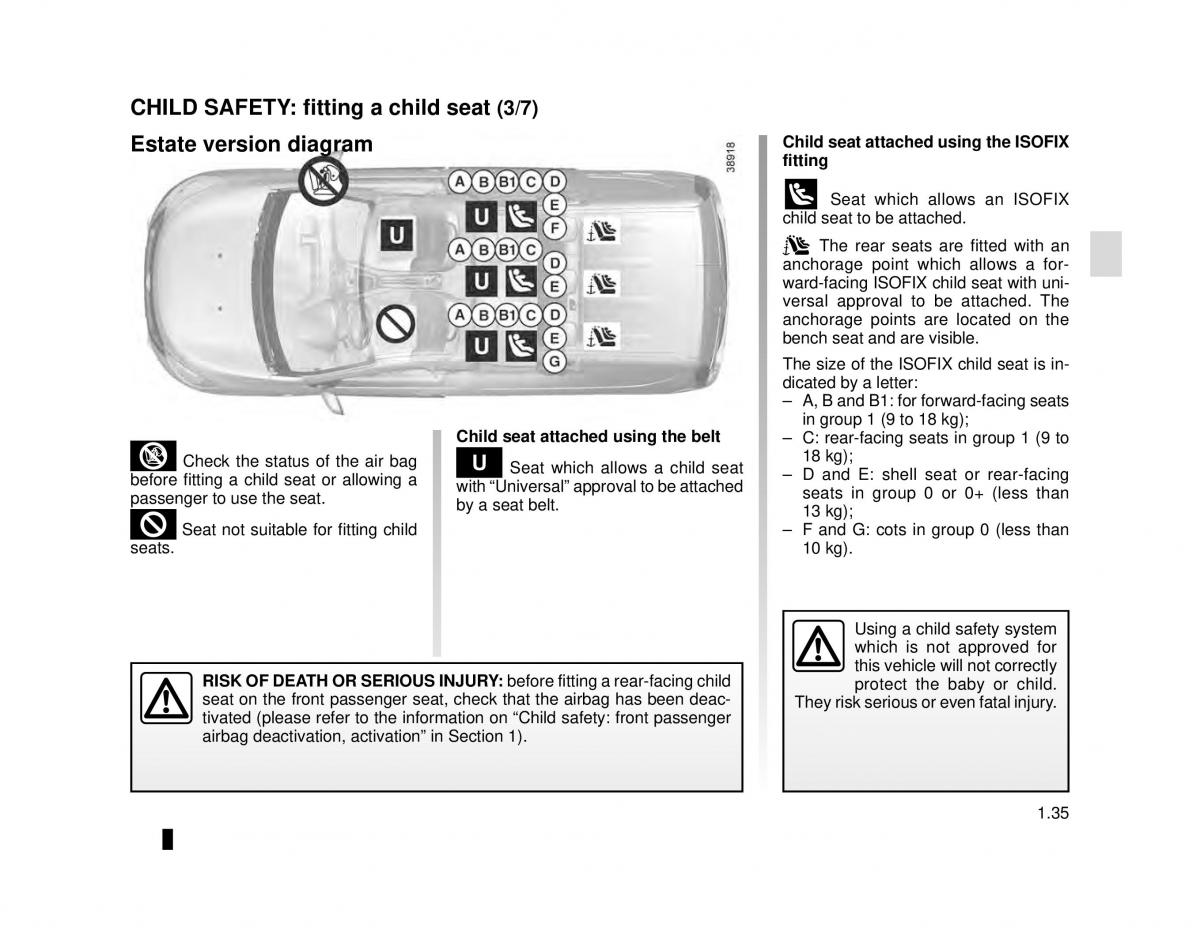 Dacia Dokker owners manual / page 41