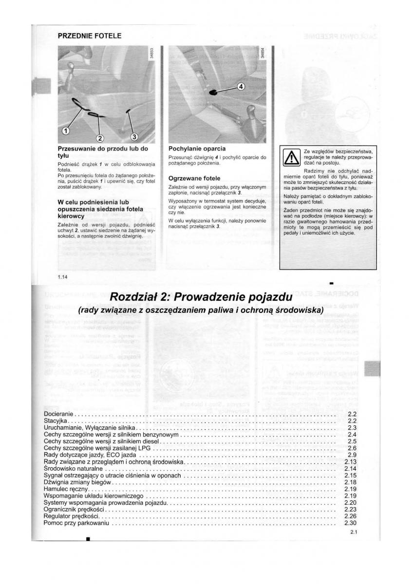 Dacia Dokker instrukcja obslugi / page 36