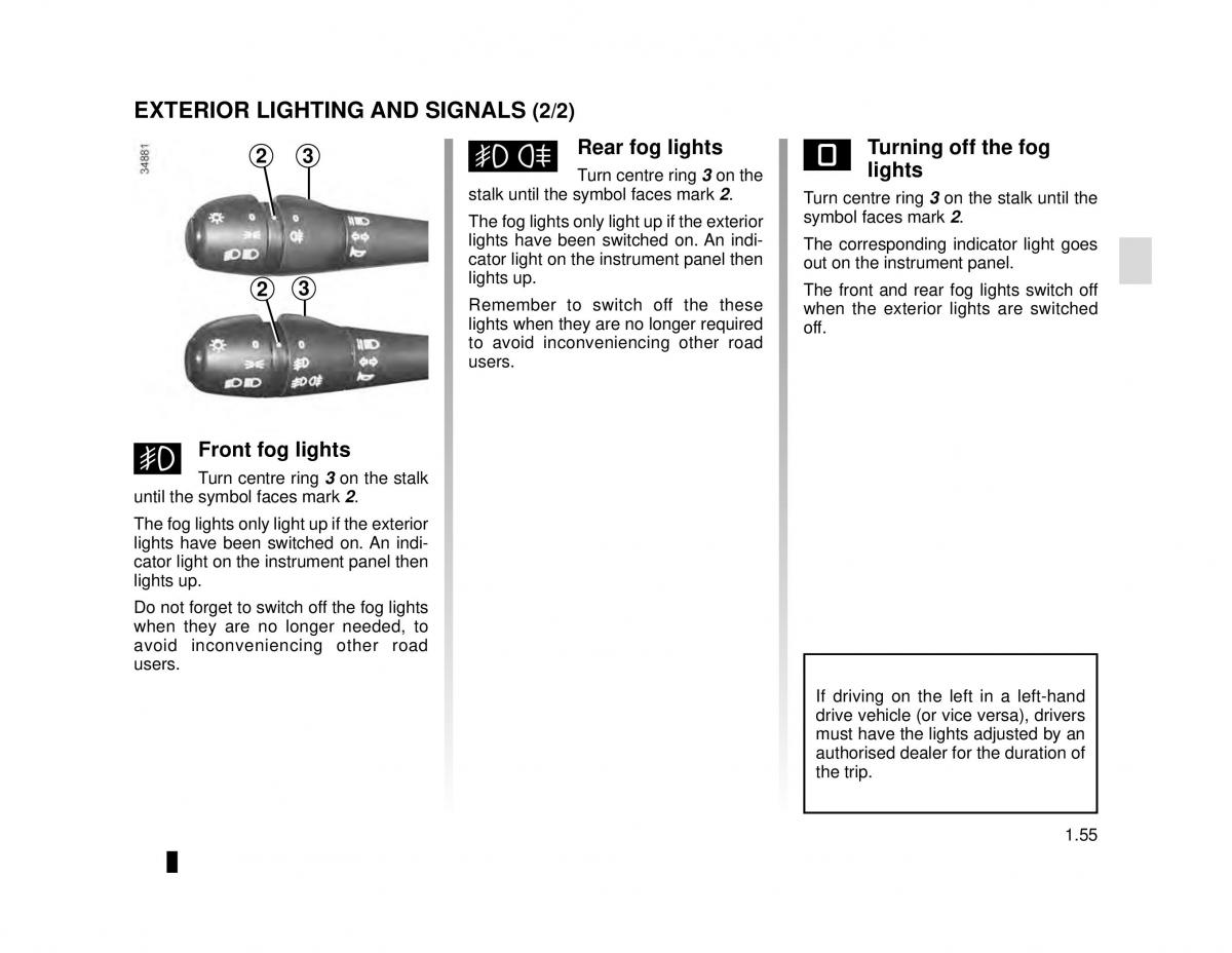 manual  Dacia Lodgy owners manual / page 61