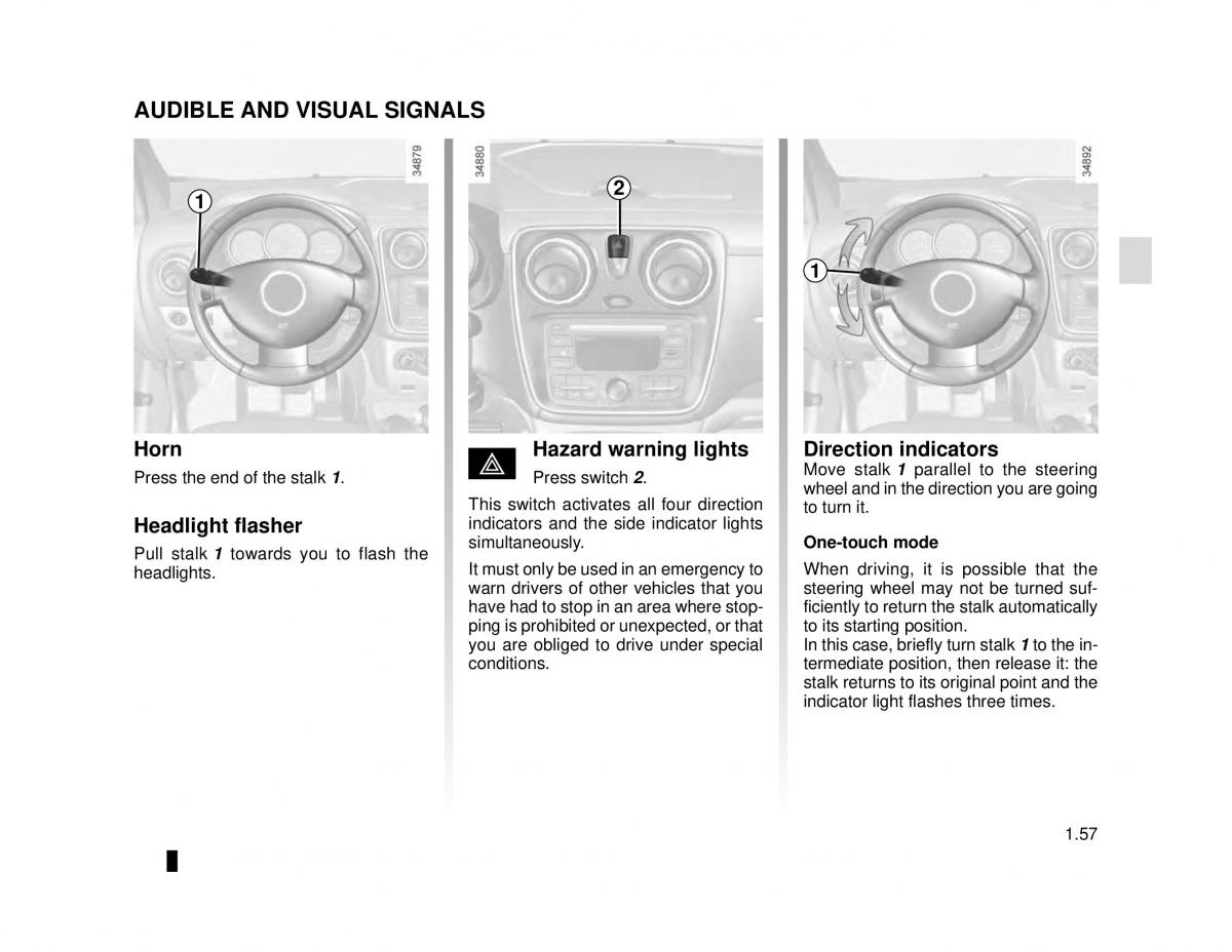 manual  Dacia Lodgy owners manual / page 63