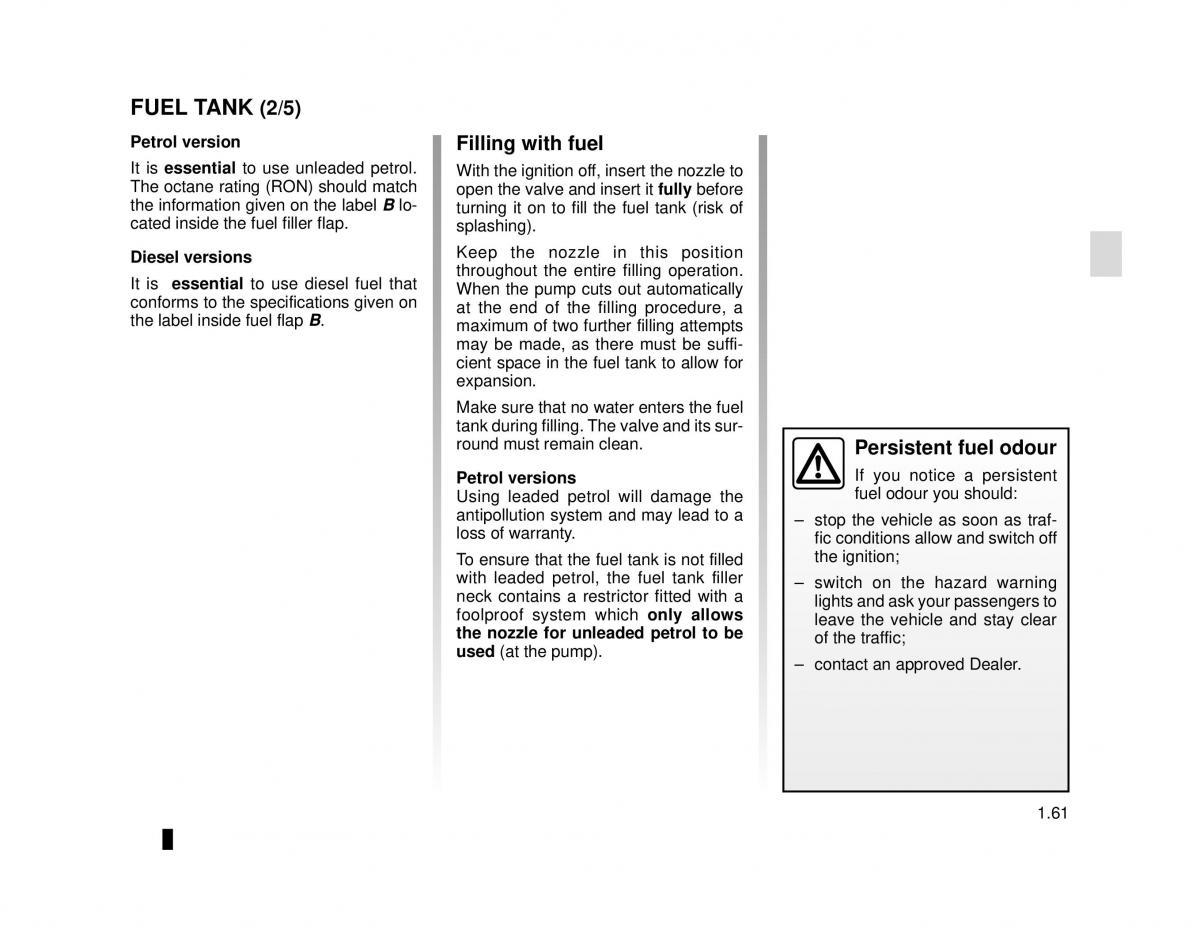 manual  Dacia Lodgy owners manual / page 67