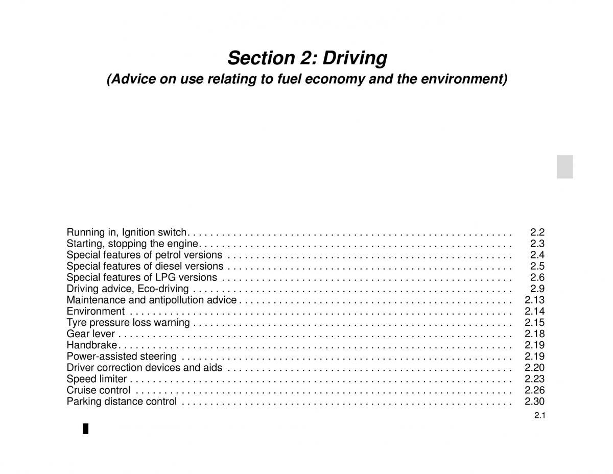 manual  Dacia Lodgy owners manual / page 71