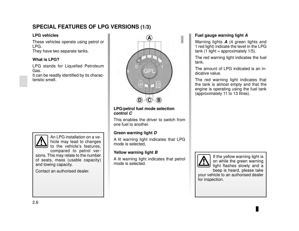 manual  Dacia Lodgy owners manual / page 76