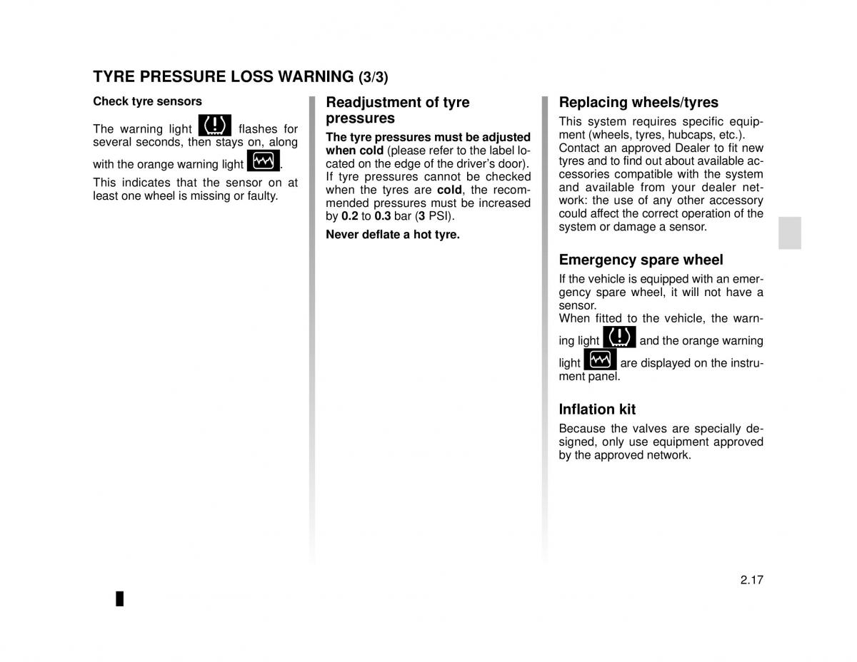 manual  Dacia Lodgy owners manual / page 87