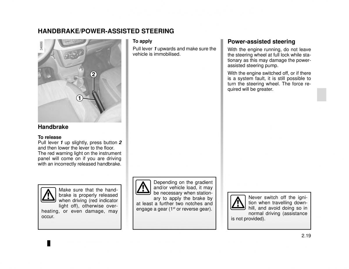 manual  Dacia Lodgy owners manual / page 89