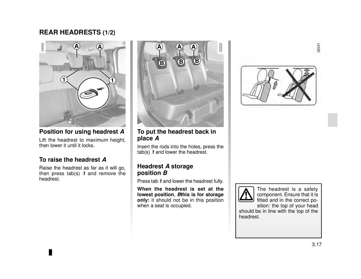 manual  Dacia Lodgy owners manual / page 119