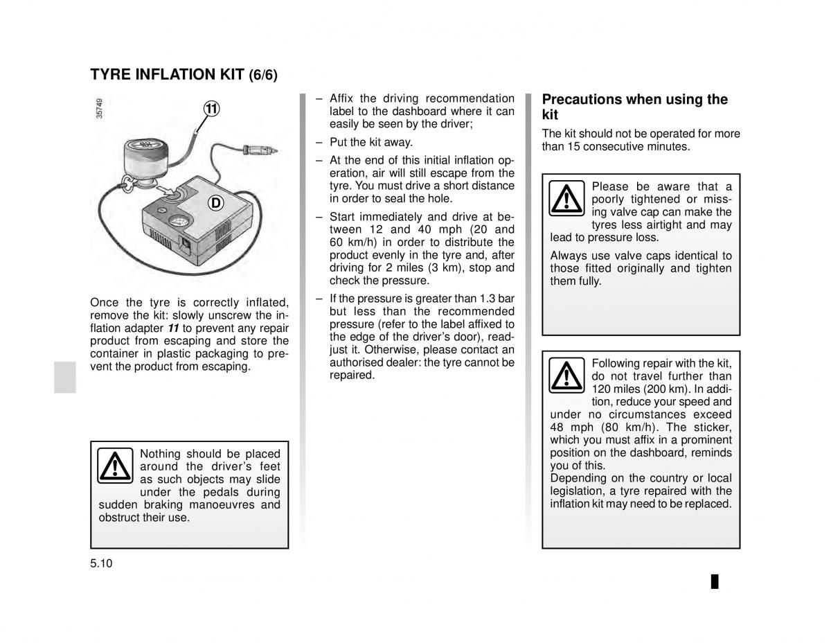 manual  Dacia Lodgy owners manual / page 162