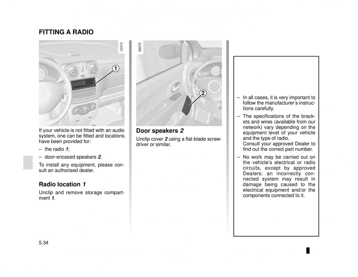 manual  Dacia Lodgy owners manual / page 186
