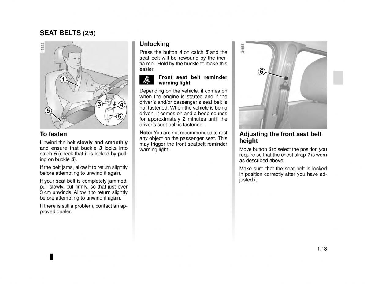 manual  Dacia Lodgy owners manual / page 19