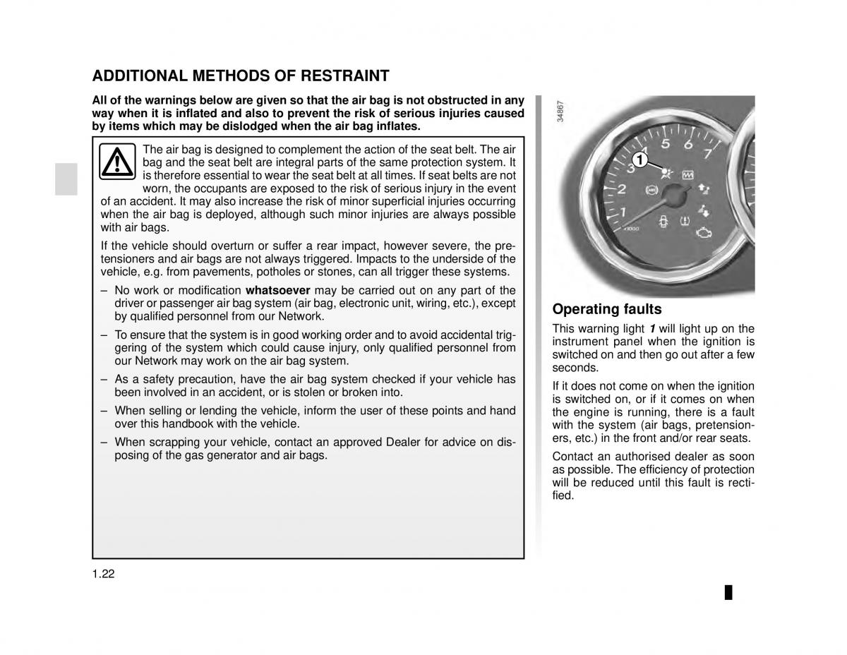 Dacia Lodgy owners manual / page 28