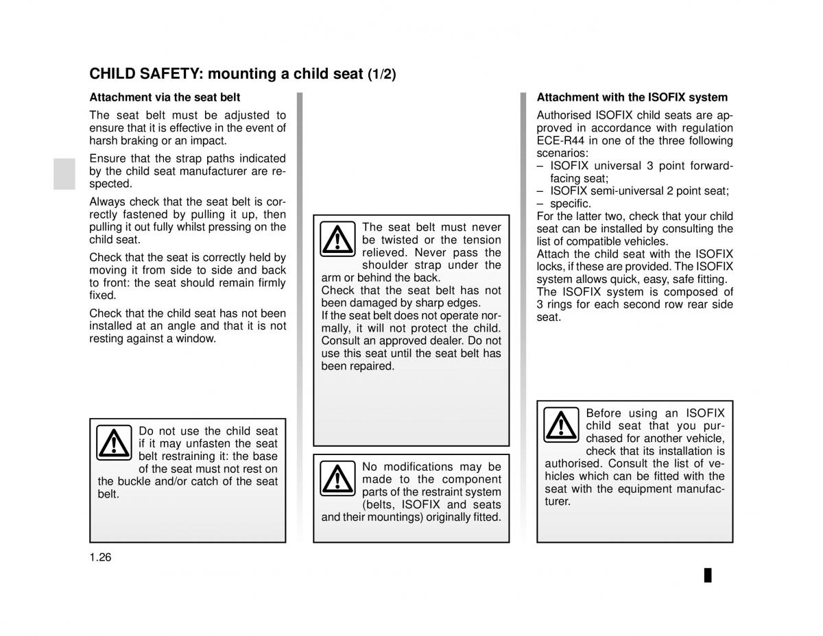 Dacia Lodgy owners manual / page 32