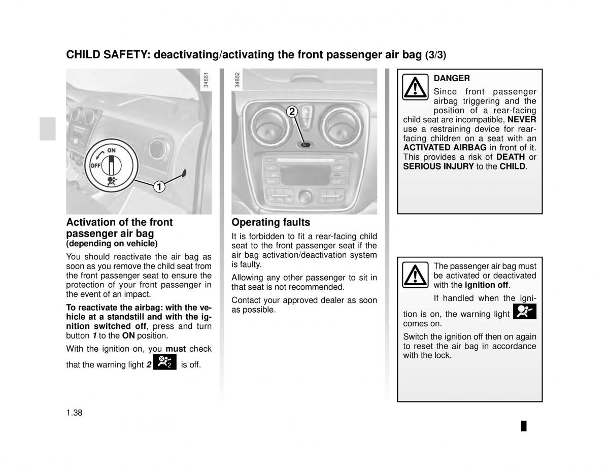 manual  Dacia Lodgy owners manual / page 44