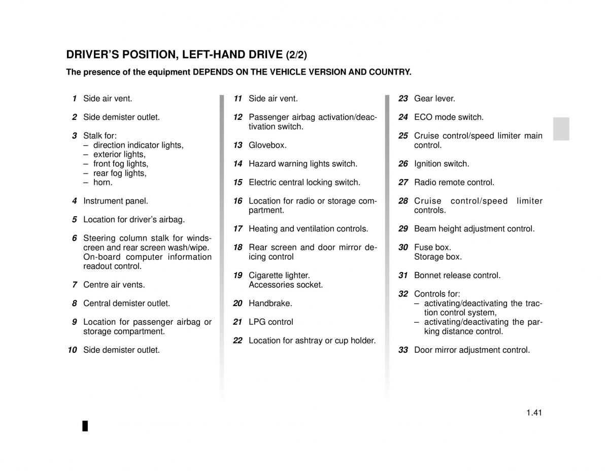 manual  Dacia Lodgy owners manual / page 47