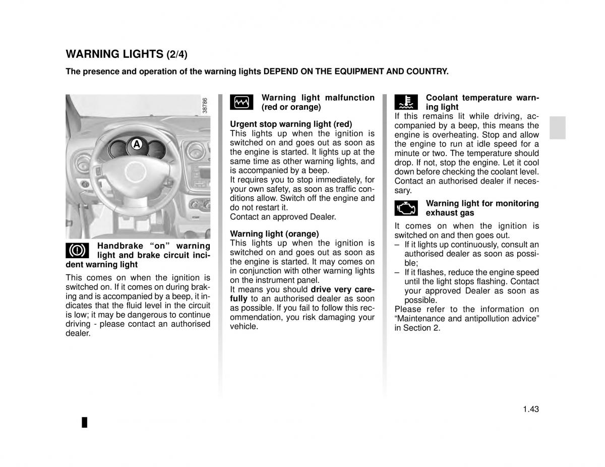 manual  Dacia Lodgy owners manual / page 49