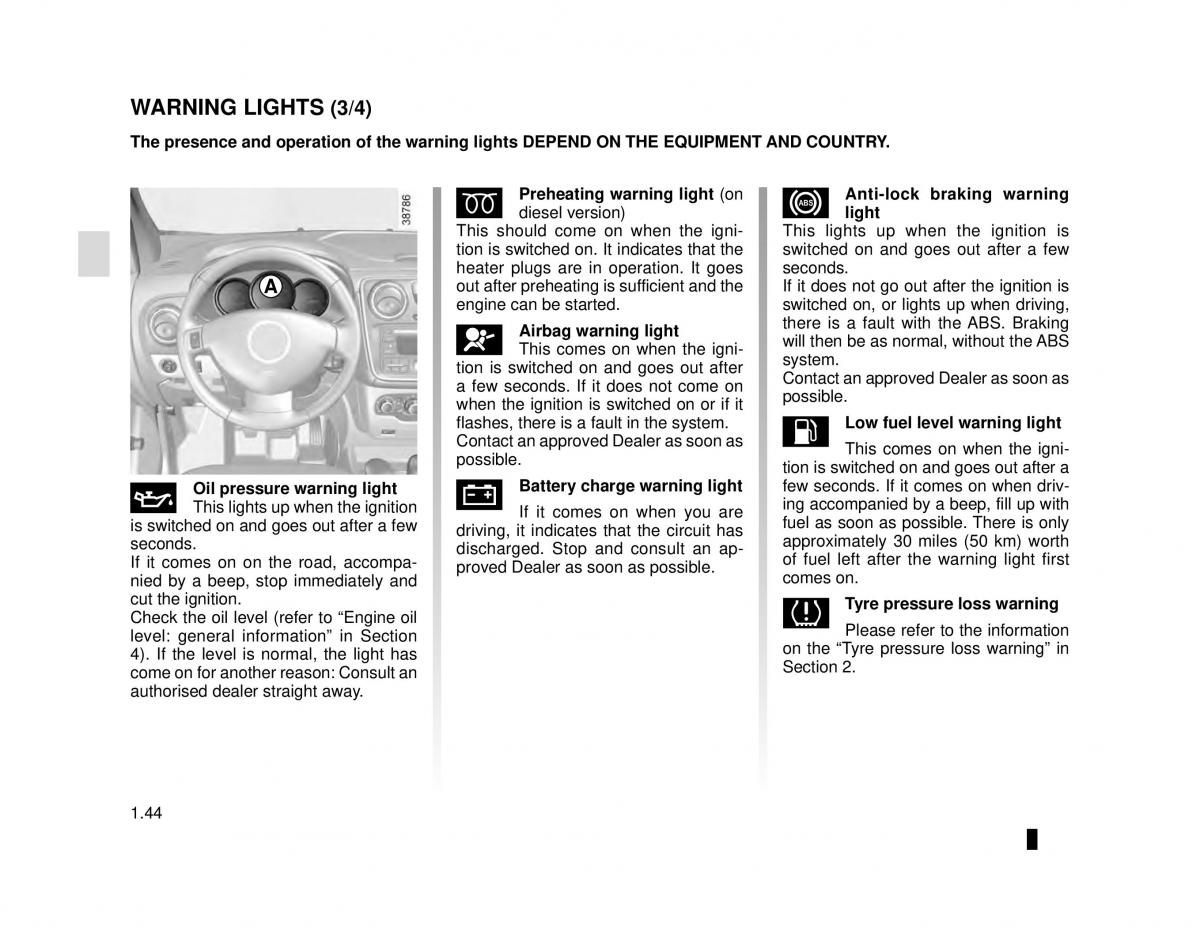 manual  Dacia Lodgy owners manual / page 50