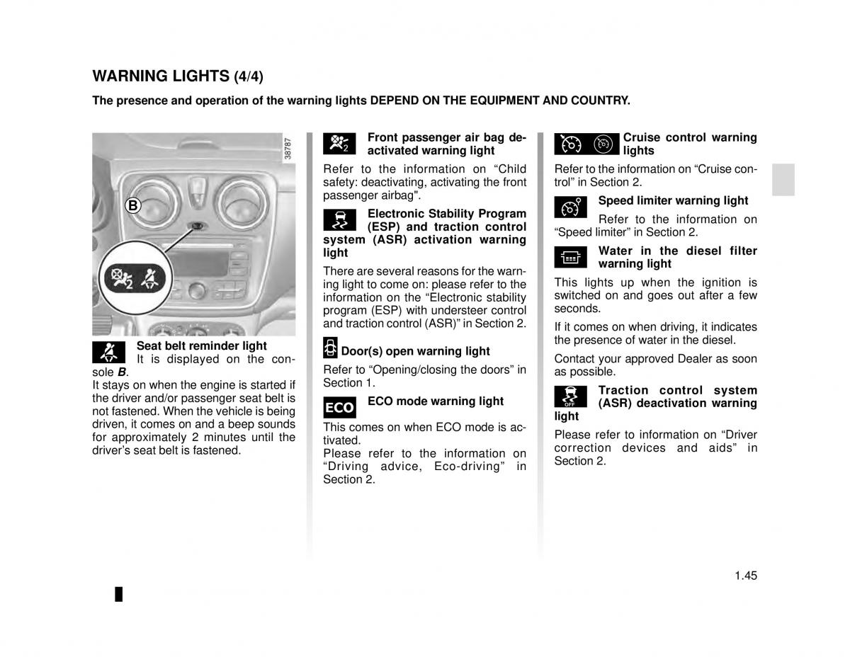 manual  Dacia Lodgy owners manual / page 51