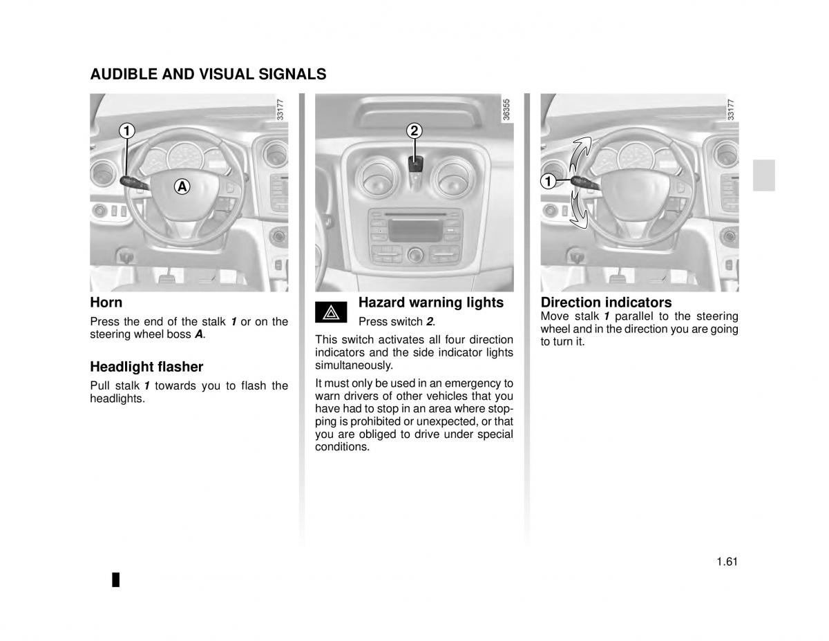 Dacia Logan MCV Sandero II 2 owners manual / page 67