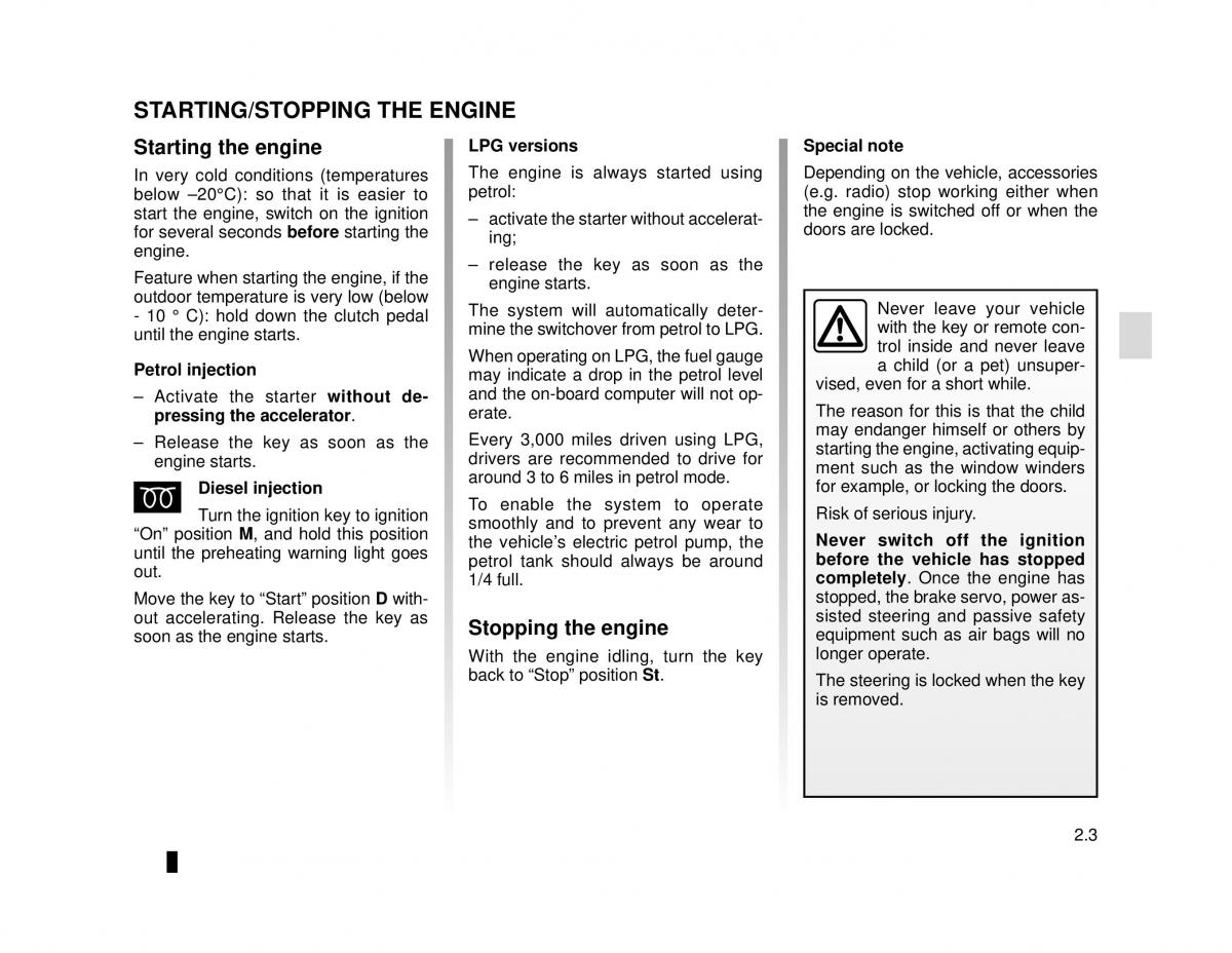 Dacia Logan MCV Sandero II 2 owners manual / page 77