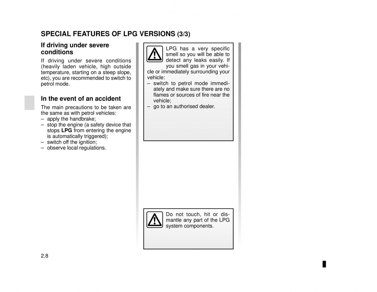 Dacia Logan MCV Sandero II 2 owners manual / page 82