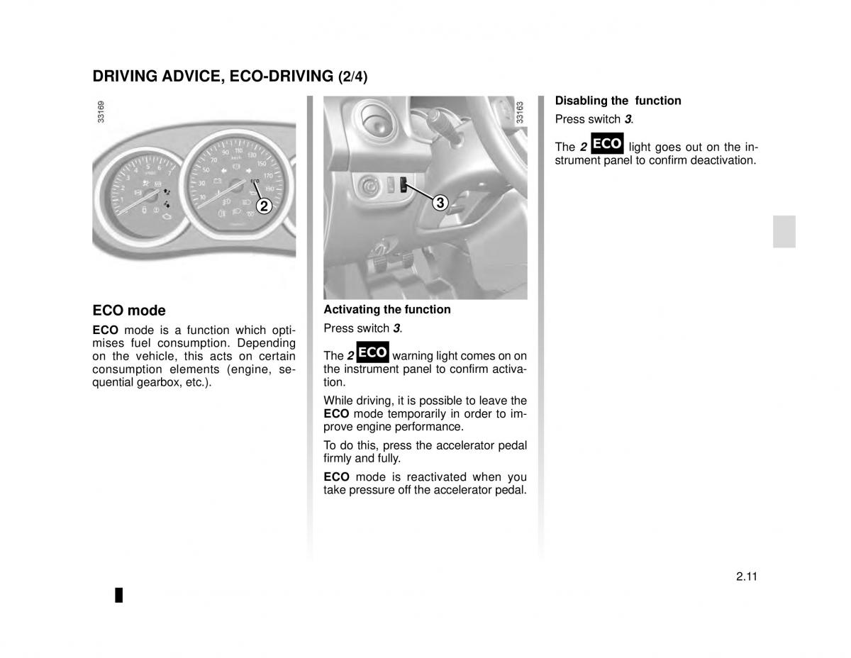 Dacia Logan MCV Sandero II 2 owners manual / page 85