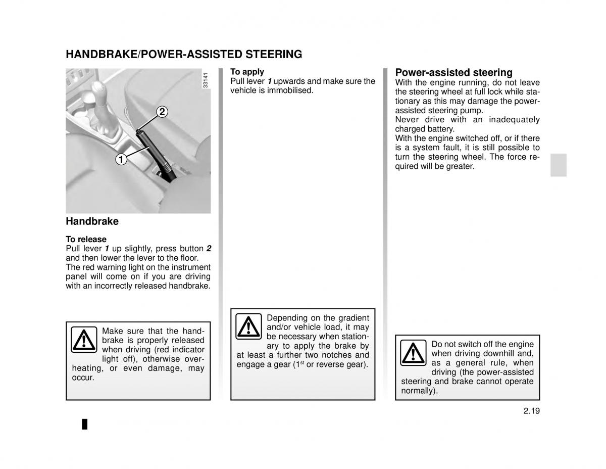 Dacia Logan MCV Sandero II 2 owners manual / page 93