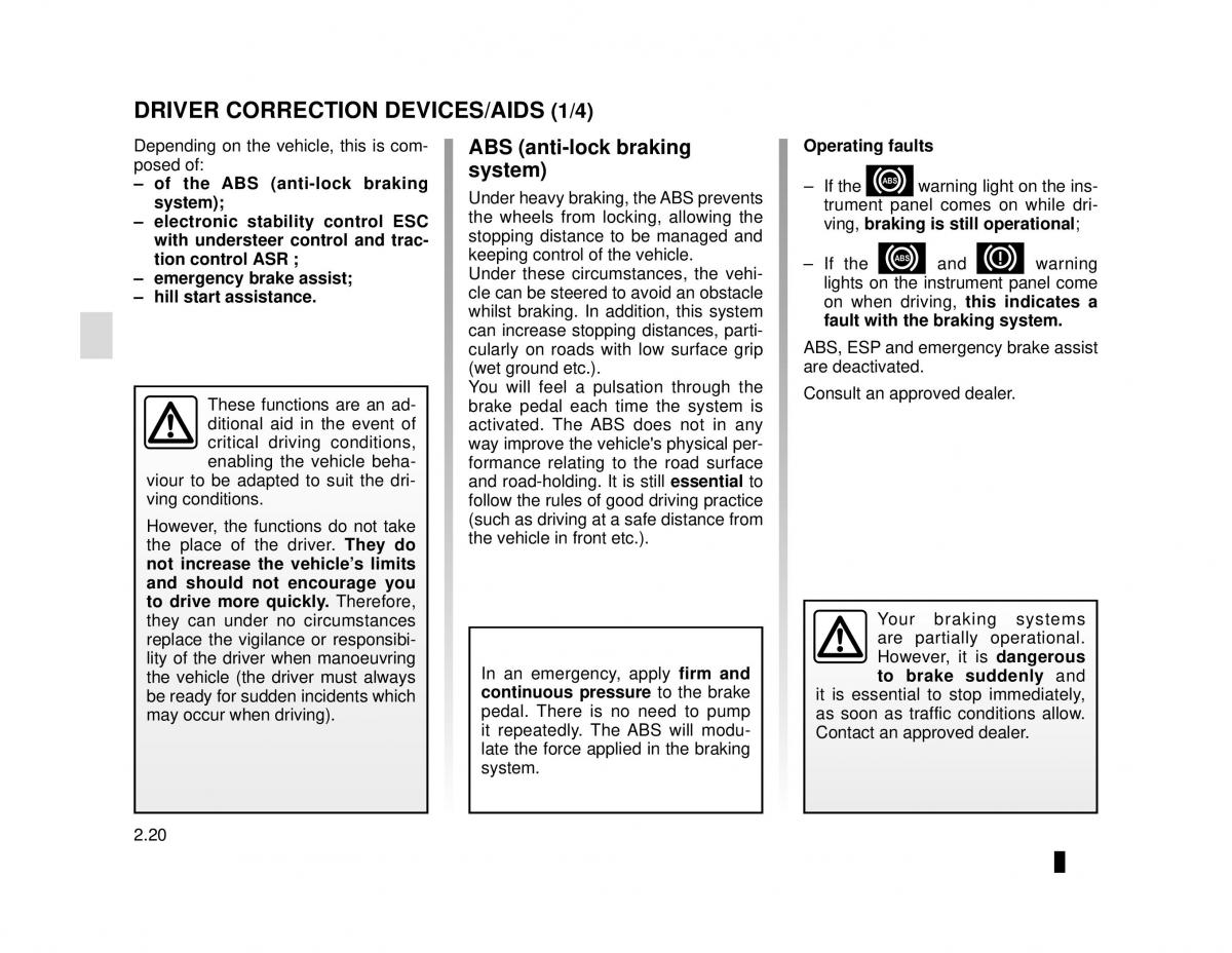 Dacia Logan MCV Sandero II 2 owners manual / page 94