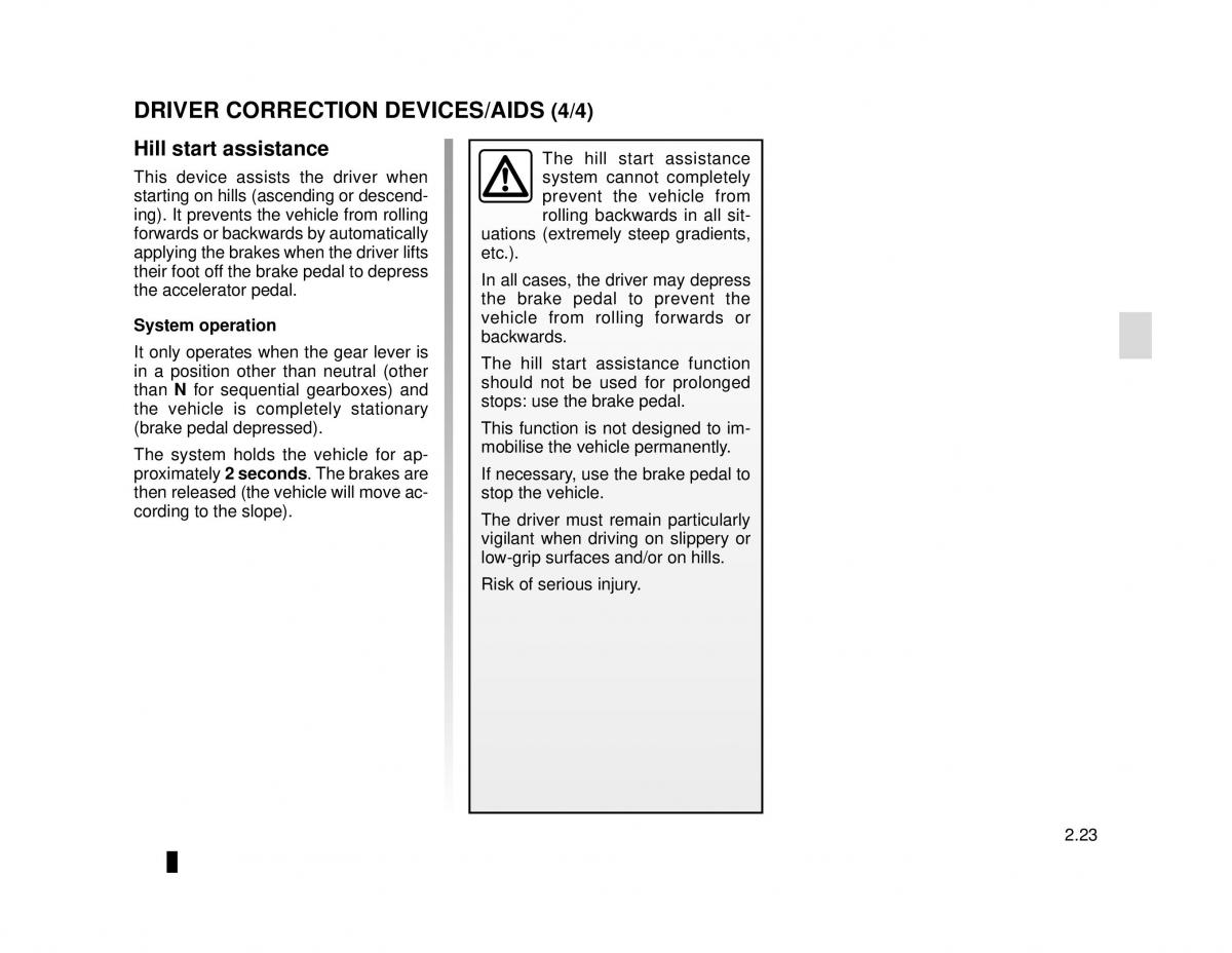 Dacia Logan MCV Sandero II 2 owners manual / page 97