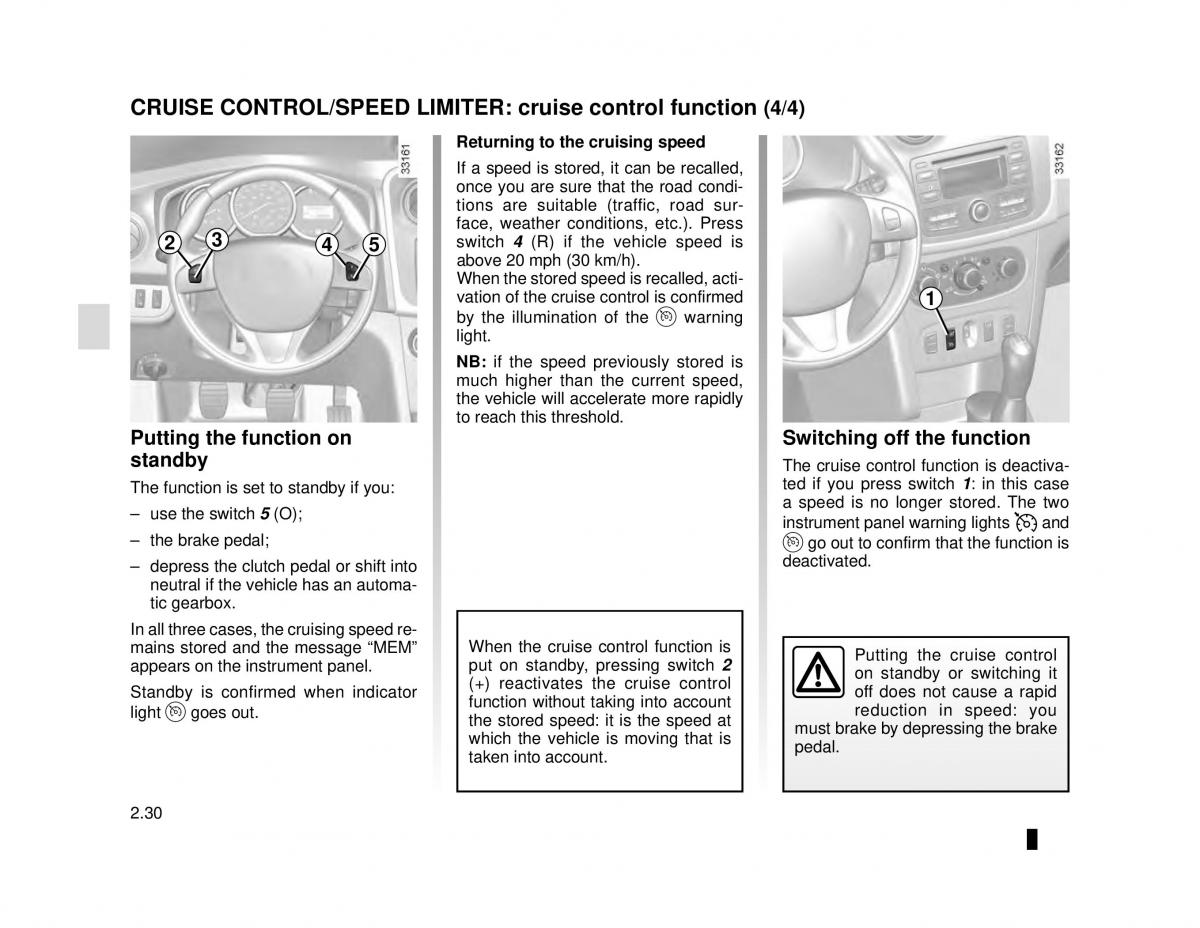 Dacia Logan MCV Sandero II 2 owners manual / page 104