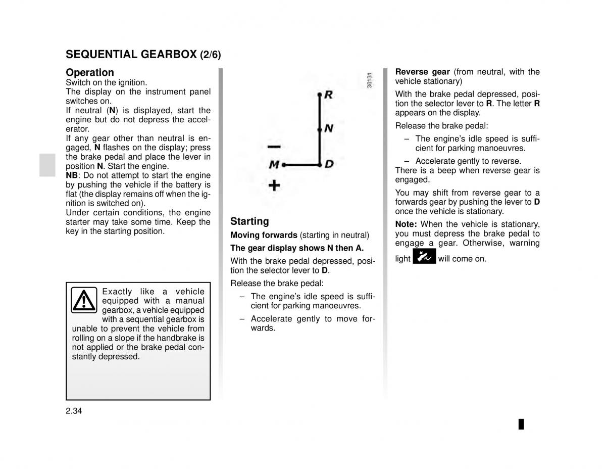 Dacia Logan MCV Sandero II 2 owners manual / page 108