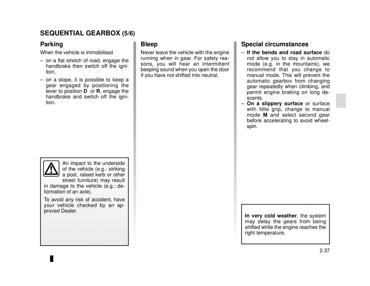 Dacia Logan MCV Sandero II 2 owners manual / page 111