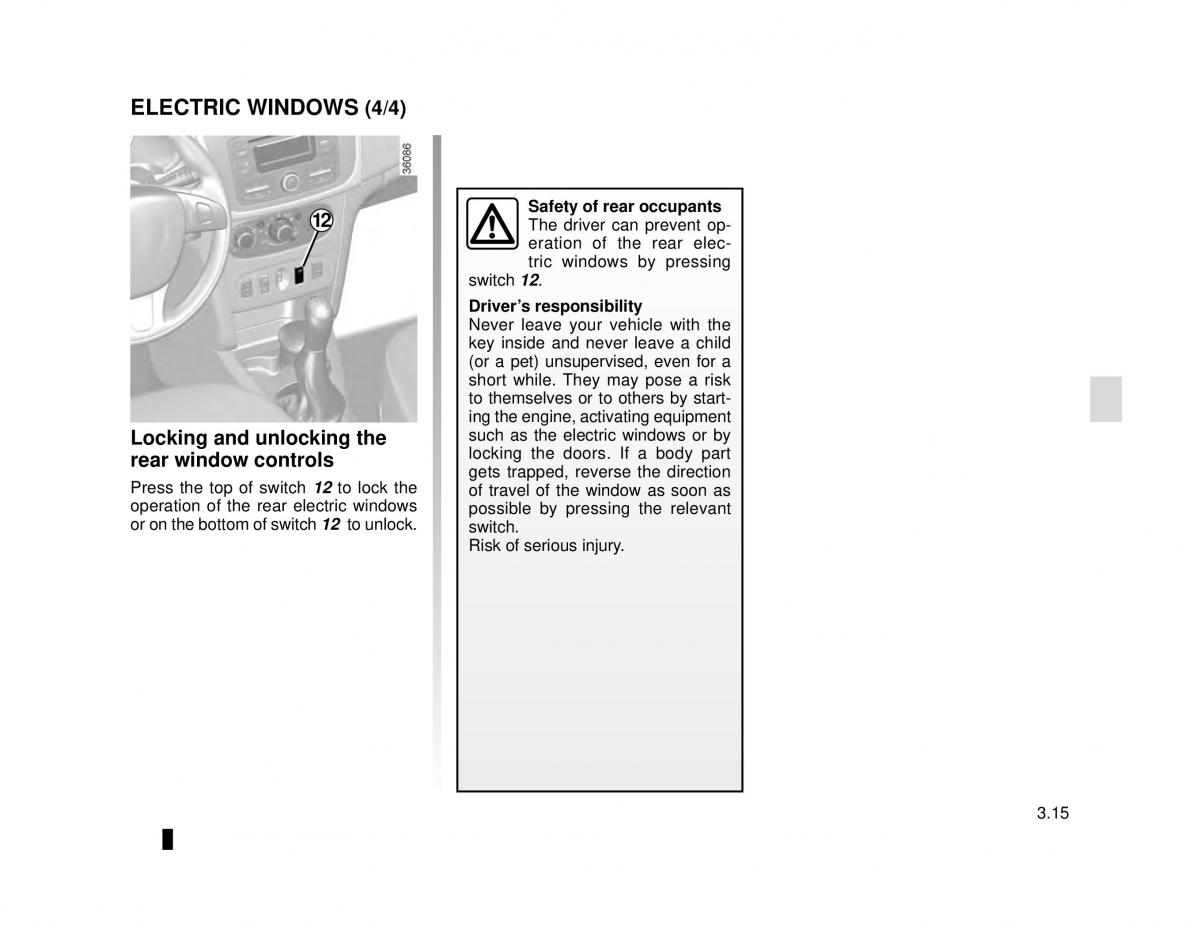 Dacia Logan MCV Sandero II 2 owners manual / page 127