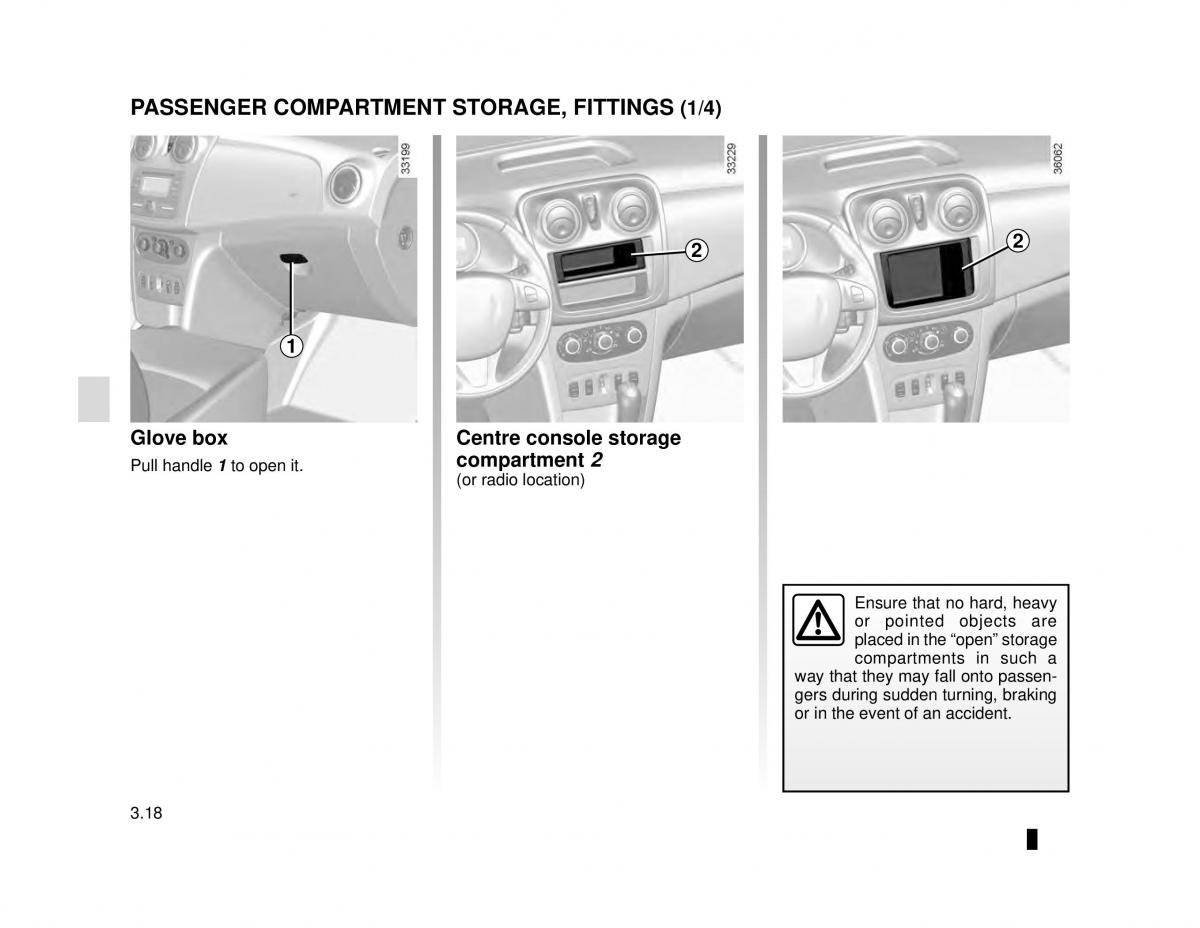 Dacia Logan MCV Sandero II 2 owners manual / page 130