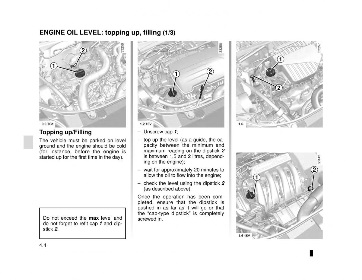 Dacia Logan MCV Sandero II 2 owners manual / page 152