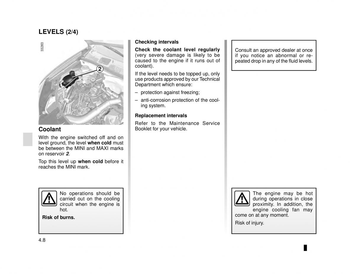 Dacia Logan MCV Sandero II 2 owners manual / page 156