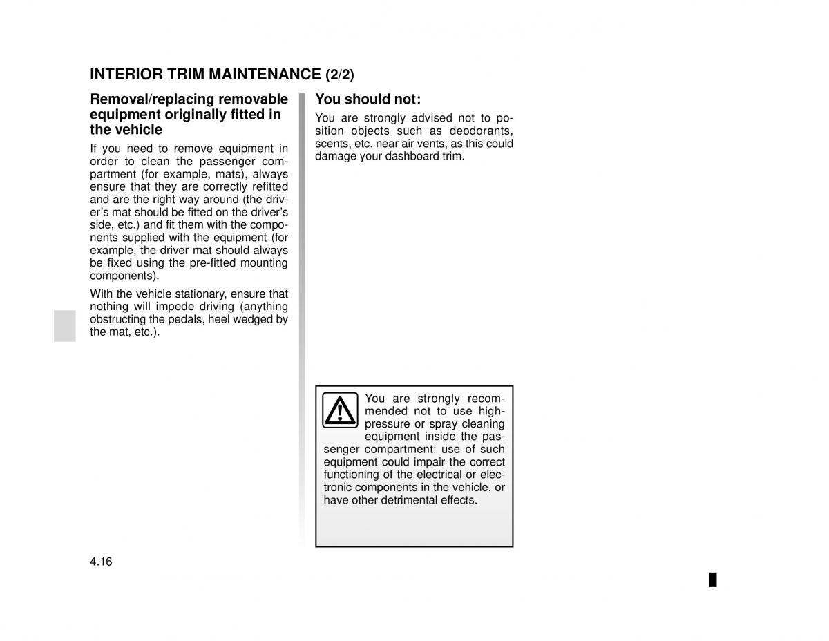 Dacia Logan MCV Sandero II 2 owners manual / page 164