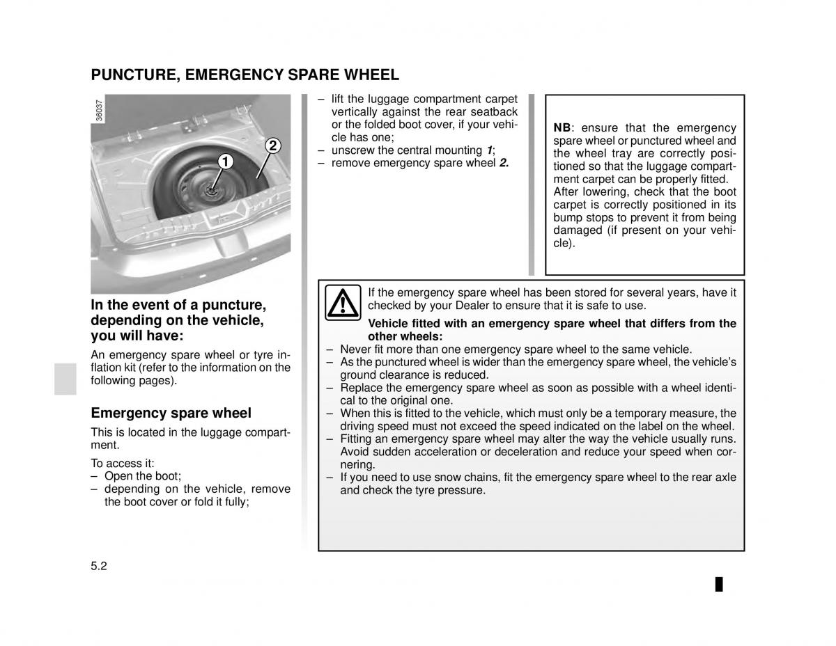 Dacia Logan MCV Sandero II 2 owners manual / page 166