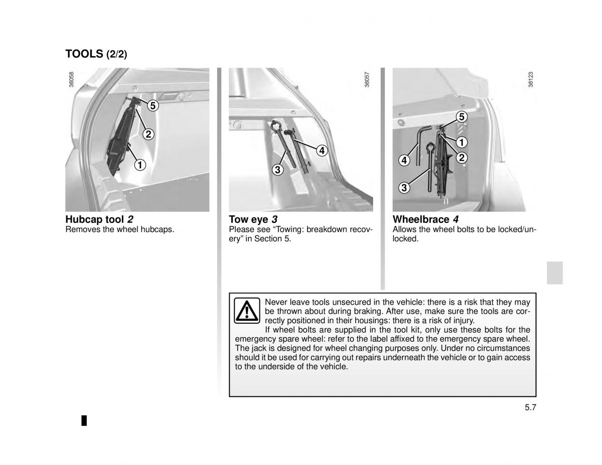 Dacia Logan MCV Sandero II 2 owners manual / page 171