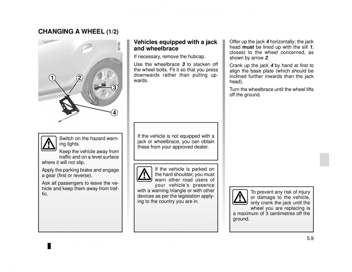 Dacia Logan MCV Sandero II 2 owners manual / page 173