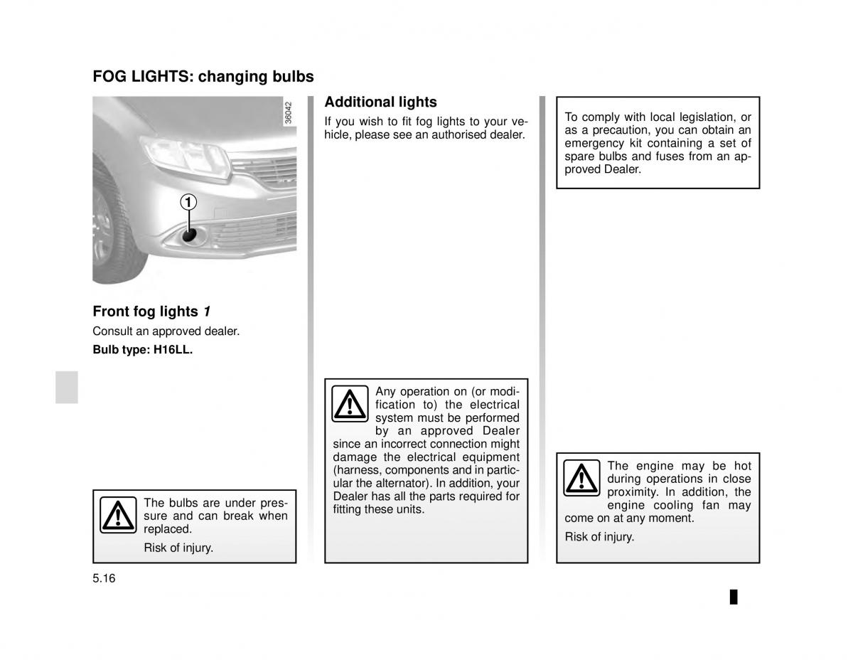 Dacia Logan MCV Sandero II 2 owners manual / page 180