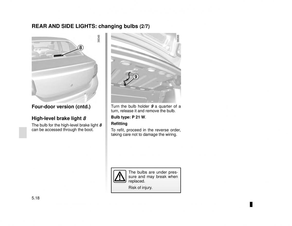 Dacia Logan MCV Sandero II 2 owners manual / page 182